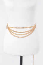 GOLD OO BUCKLE LAYER CHAIN BELT